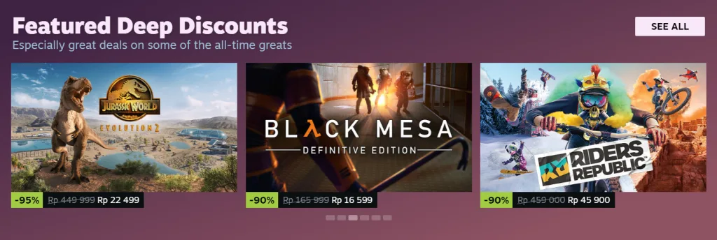 List Game Steam Summer Sale 2025